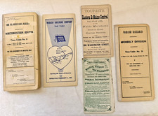 FIVE VINTAGE RAILROAD PASSENGER TIMETABLES - LOT 1 picture