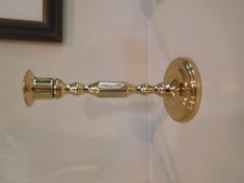 BALDWIN BRASS CANDLESTICK HEXAGONAL BODY SHAPE 7.5 INCHES TALL - Reduced price picture