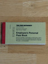 Vintage WTC One World Trade Center Employee Pass Book Port Authority NY NJ picture