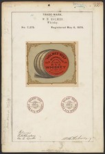 Photo:W H Holmes Whisky Trademark 1879 Holmes Best Rye Whiskey Pittsburgh picture
