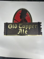 Vintage Old Topper Ale Easel Backed Beer Sign. Rochester Ny picture