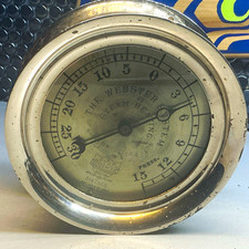 Antique Webster Steam Gauge over 125 years old 1901. Unrestored w/natural patina picture