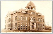 c1912 RPPC High School MOUNTAIN LAKE Minnesota VINTAGE Real Photo Postcard picture