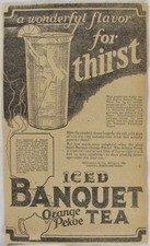 Vintage 1925 McCormick BANQUET Iced Tea Newspaper Print Ad picture