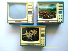 Vintage 3 Plastiskop TV Tourism Viewers Germany from the 60's in great shape. picture