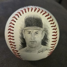 Vintage Mennen Nolan Ryan Limited Edition MLB Fotoball Baseball Collectible picture