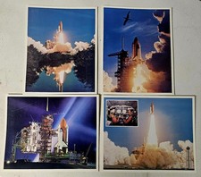 Vintage 1970s Lot Of 4 NASA Space Program Giant Post Cards 10 