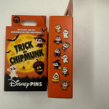 Genuine HK Disney 2026 Halloween Trick or Chip Munk Mystery Pins 1 Blind Box New picture