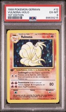 1999 Pokemon GERMAN 1st Edition Base Set Vulnona-Ninetales Holo 12/102 PSA 6 picture