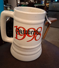 Jagermeister Oktoberfest White Ceramic Beer Stein Mug Distillery Theme picture