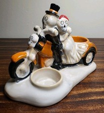 Retired Yankee Candle Boney Bunch Wedding Celebration Motorcycle NWT  picture