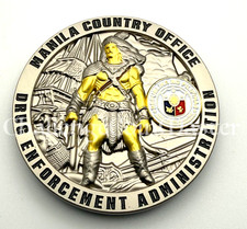 G77 DEA MANILA COUNTRY OFFICE Philippines Drugs Narcotics Police CHALLENGE COIN picture