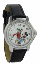 Vintage style backward ticking watch Goofy And Mickey Mouse Molded Hand watch  picture