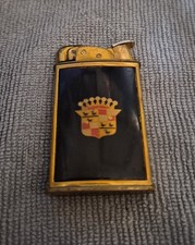 Vintage 1950s Evans Lighter - Cadillac Crest Gold Tone & Black As-Is picture