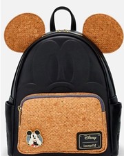 Loungefly Disney Mickey Mouse Mini Backpack - Black & Brown Colorway picture