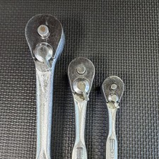 Craftsman Vintage Ratchet Set - 1/4, 3/8, 1/2” Forged USA - Oil Port all 3 picture
