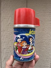 Vintage 1963 Alladin Jetsons Metal Lunchbox Thermos picture