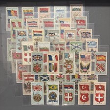 1912 Player’s Cigarettes Full Card Set of 50/50 - Countries Arms & Emblems Flags picture
