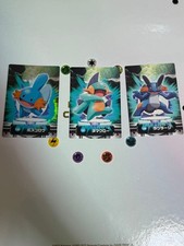 Pokemon Mudkip Marshtomp Swampert Trading Card Set 3 Cards Authentic picture