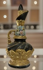 VTG 1961 Jim Beam Regal China Decanter Pitcher C. Miller Gold w/ Stopper picture