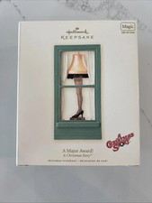HALLMARK 2007 A CHRISTMAS STORY Leg Lamp A MAJOR AWARD Ornament NEW-610-122 picture