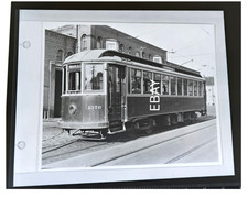c1930 UER United Electric Railways #1376 Main St Trolley RI Copy Negative picture