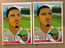 J COLE CONCERT CARD 2013 2 cards picture