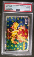 Pokémon 1995 Japanese Topsun Moltres #146 Holofoil PSA 2 Trading Card picture