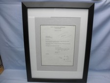 Framed Letter Signed by Audion Tube Inventor LEE DEFOREST -RADIOORPHANAGE picture