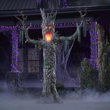 9 FT Giant LED Color Changing Murderous Maple Tree Halloween Yard Decor picture