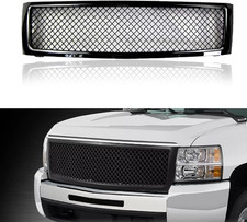 Front Upper Bumper Grille Grill Replacement Compatible with 2007 2008 2009 2010 picture