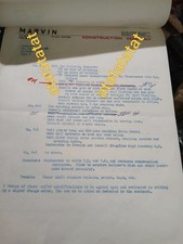 Vtg 1968 KFC Beef Combo Archive BlueprintsTN/KYcontract signed Howard Kurtz Rare picture