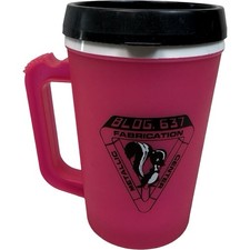 Skunk Works Skunkworks Hot Pink Plastic Mug Bldg 637 Fabrication Metallic Center picture
