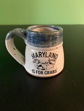 Vintage Maryland is for Crabs Souvenir Coffee Mug Blue Crabs Stone Finish picture