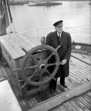 Monocled Captain C E Irving C B one last two surviving apprent- 1953 Old Photo picture