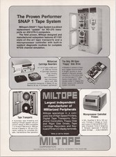 MILTOPE SNAP 1 Tape System Vintage Ad Militarized Peripherals 1980s picture