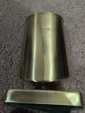 Vintage MCM Brass Eyeglass Holder Stand Desk Organizer 5.5” DAD Engraved picture