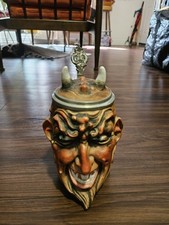 Rare Antique Ernst Bohne Sohne Mephisto Stein Scale Devil #4708 0.5L Germany picture