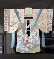 Asian Silk Kimono Framed Art 26 x 22 in picture