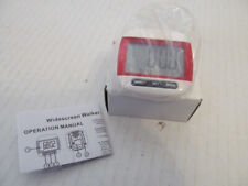 Widescreen LCD Walker Clip-On Pedometer, White and Red picture