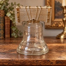 Vintage Avon Liberty Bell Decanter Deep Woods After Shave 5 oz with Original Box picture