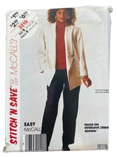 Vintage 80s McCalls 3219 Sewing Pattern Size 20-22-24 Misses Jacket Pants UNCUT picture