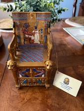 RARE Replica of ANCIENT EGYPTIAN Throne Of KING Tutankhamun w/ hidden BOX picture