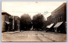 K66/ Centerburg Ohio RPPC Postcard c1920 West Main Street Stores 73 picture