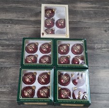 VTG NOEL Glass Christmas Ornaments By Krebs Lot West Germany 20 Piece Blub Lot picture