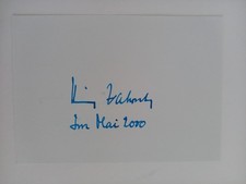 Heinz Zahrnt - theologian - original autograph - approx. 10x15cm - document picture