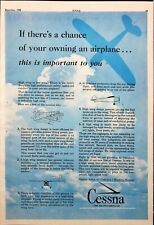1945 Cessna Aircraft Introducing new line in 1946 Wichita KS Vintage Print Ad picture
