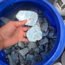 1 KG Natural Rough Larimar Stone – Caribbean Larimar – Lapidary - Dom. Rep. picture