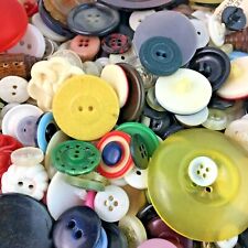 Lot 100 Vintage Estate Sale Buttons Various Sizes Shapes Colors Types Usable picture