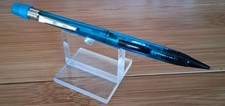 VTG Pentel PD345 Mechanical Pencil Translucent Blue Japan 0.5 MM Quicker Clicker picture
